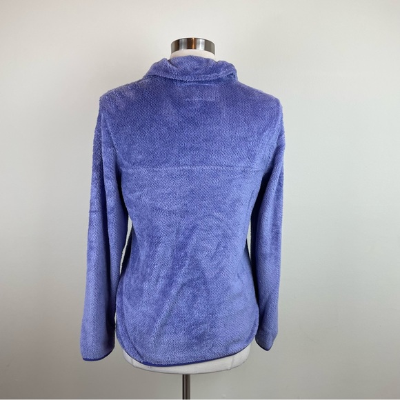 Jachs Cabin Solid Purple Blue Fuzzy Long Sleeve Sweater Pullover Women Small - Picture 4 of 6